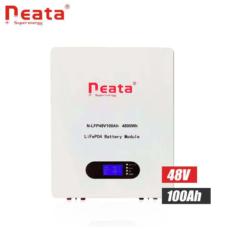 Neata Solar wall-mounted energy storage battery 48v 100ah lipo4 battery pack home Bluetooth lithium iron phosphate battery pack