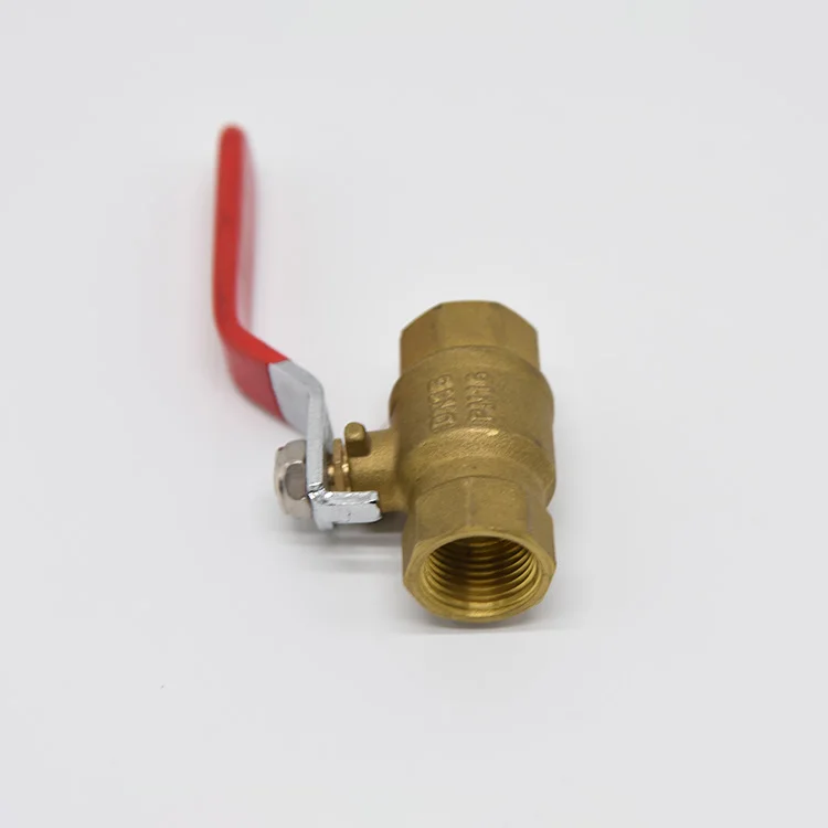 Brass Short Handle Forged 1/2" Male Pt Cock Mini Ball Gas Valve