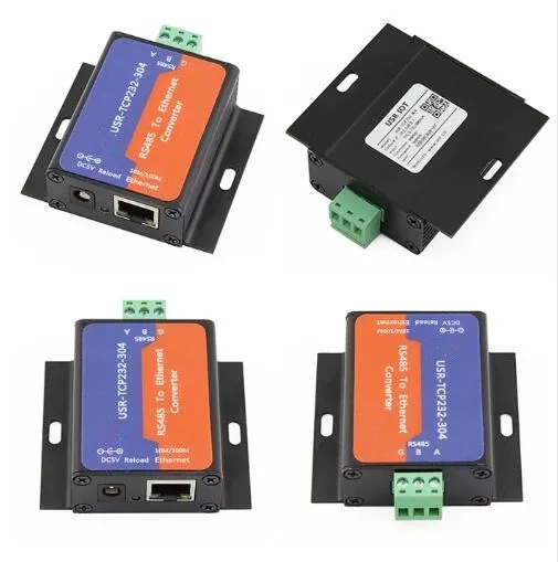 USR-TCP232-304 Serial RS485 to TCP/IP Ethernet Server Converter Module with Built-in Webpage DHCP/DNS Supported
