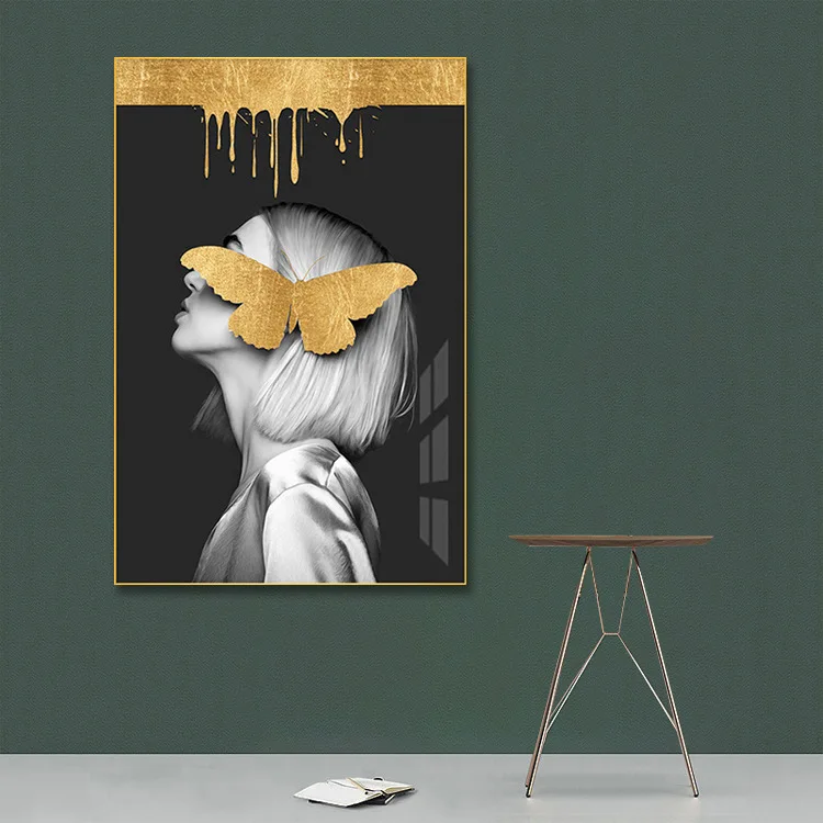 
Decorative painting porch character hanging painting hairdresser clothing store decoration women painting 