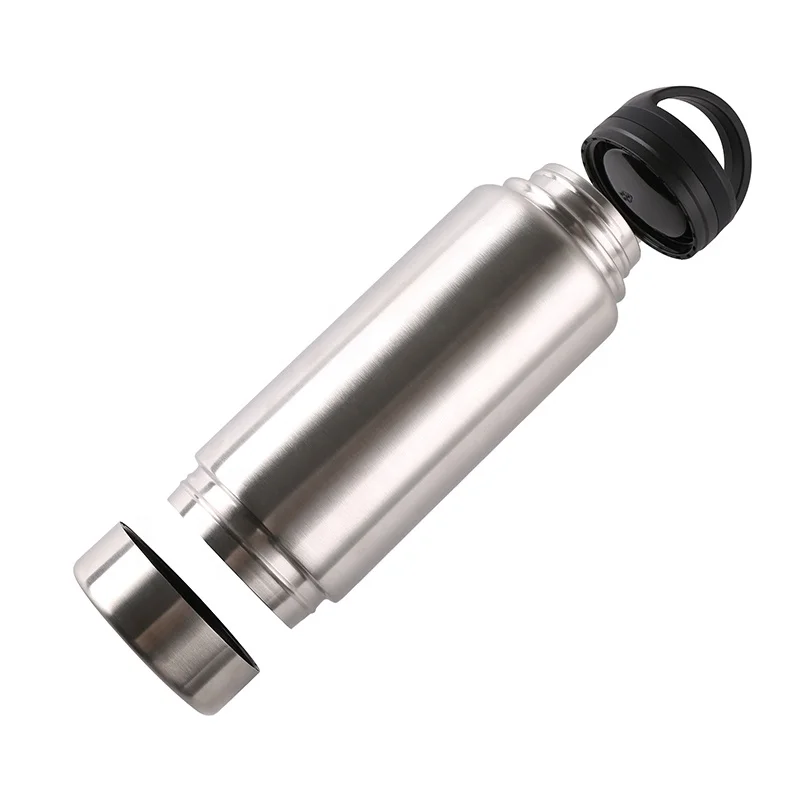 Diversion Safe Water Bottle Stainless Steel Tumbler With Vacuum And Bottom Storage Bonus Smell Proof Bag