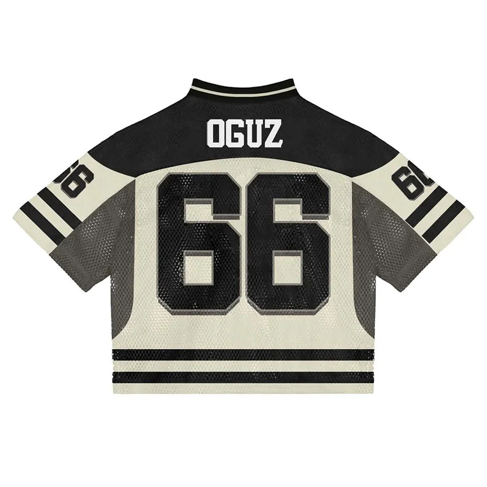 American Football Wear manufacturer custom boxy t shirts quick dry oversized soccer basketball mesh football jersey t-shirt men