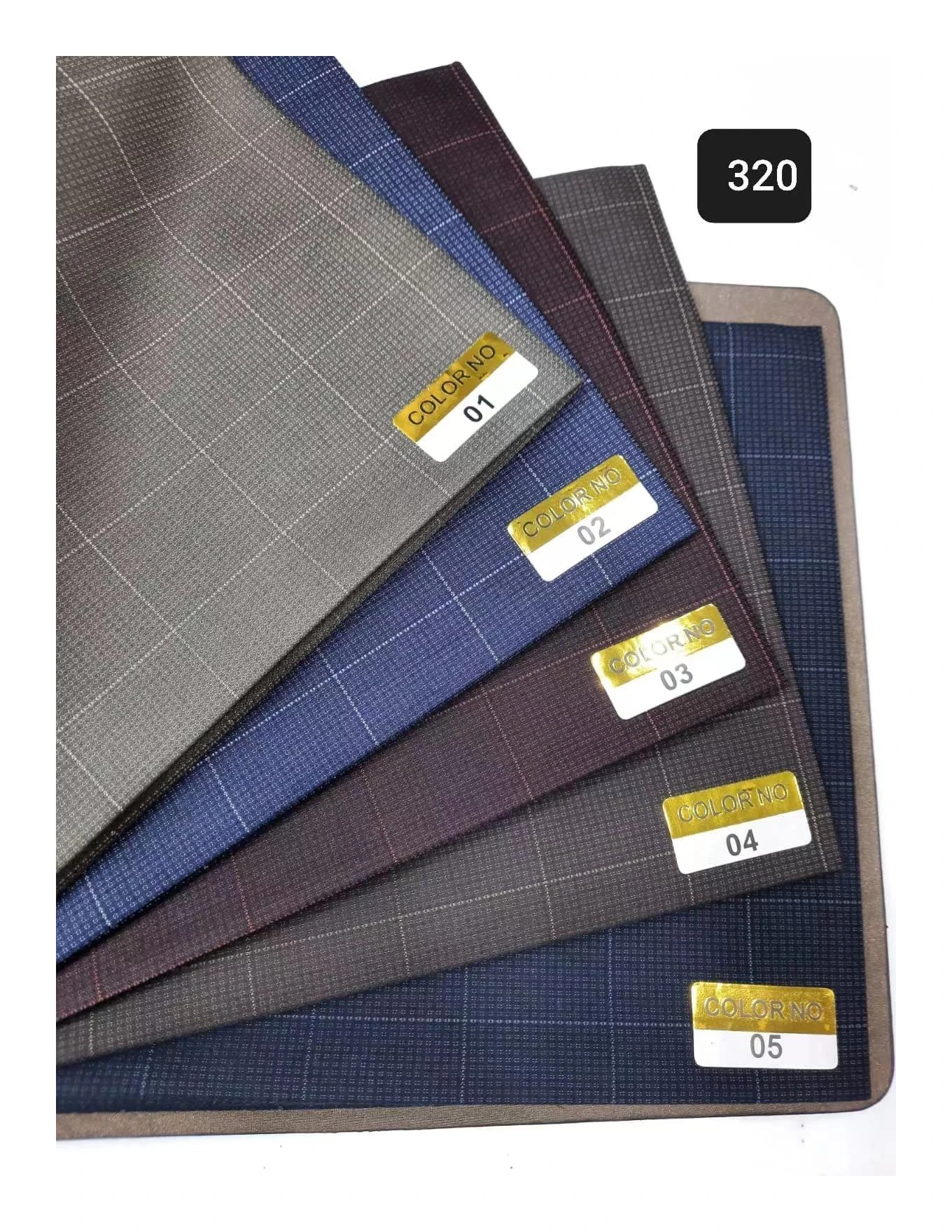 custom high quality pinstrip suiting fabric plaid suit fabric from china