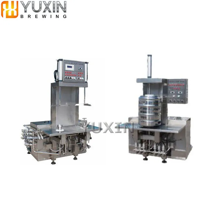 best quality 2 heads automatic beer keg washing machine / keg washer