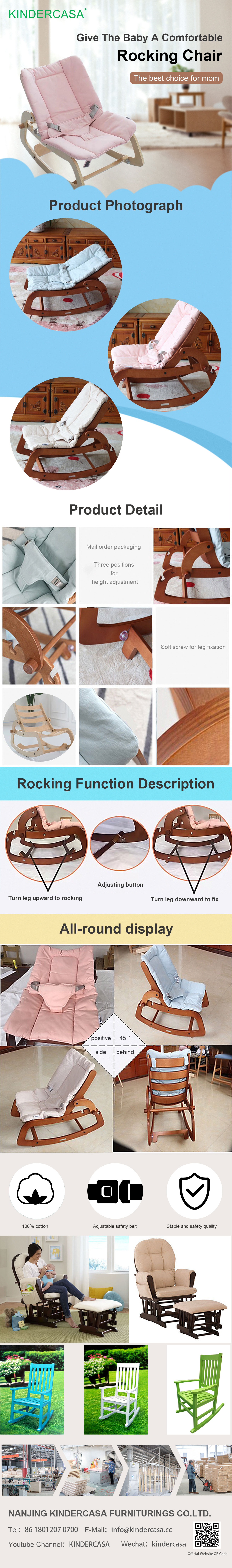 
Baby Wooden Rocking Chair For Sale 