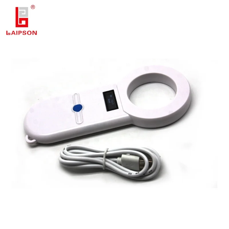 LF 134.2khz FDX-B rfid Animal Ear Tag Reader For Livestock Management