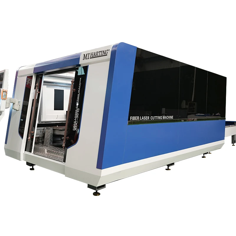 2000w 3000w 6000w Fully Enclosed Laser Cutter Equipment with Double Tables CNC Fiber Laser Cutting Machine