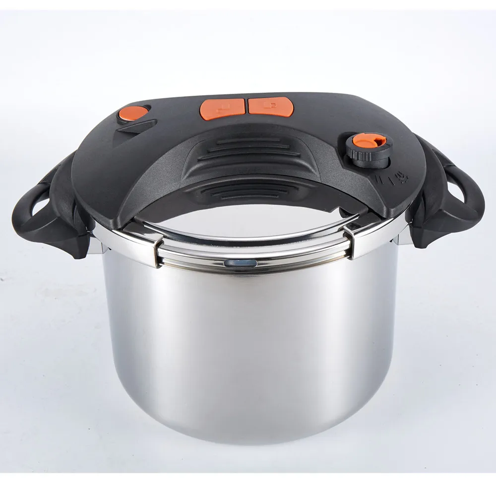 Export Stainless Steel Multi-Setting Clamping Pressure Cooker With high quality
