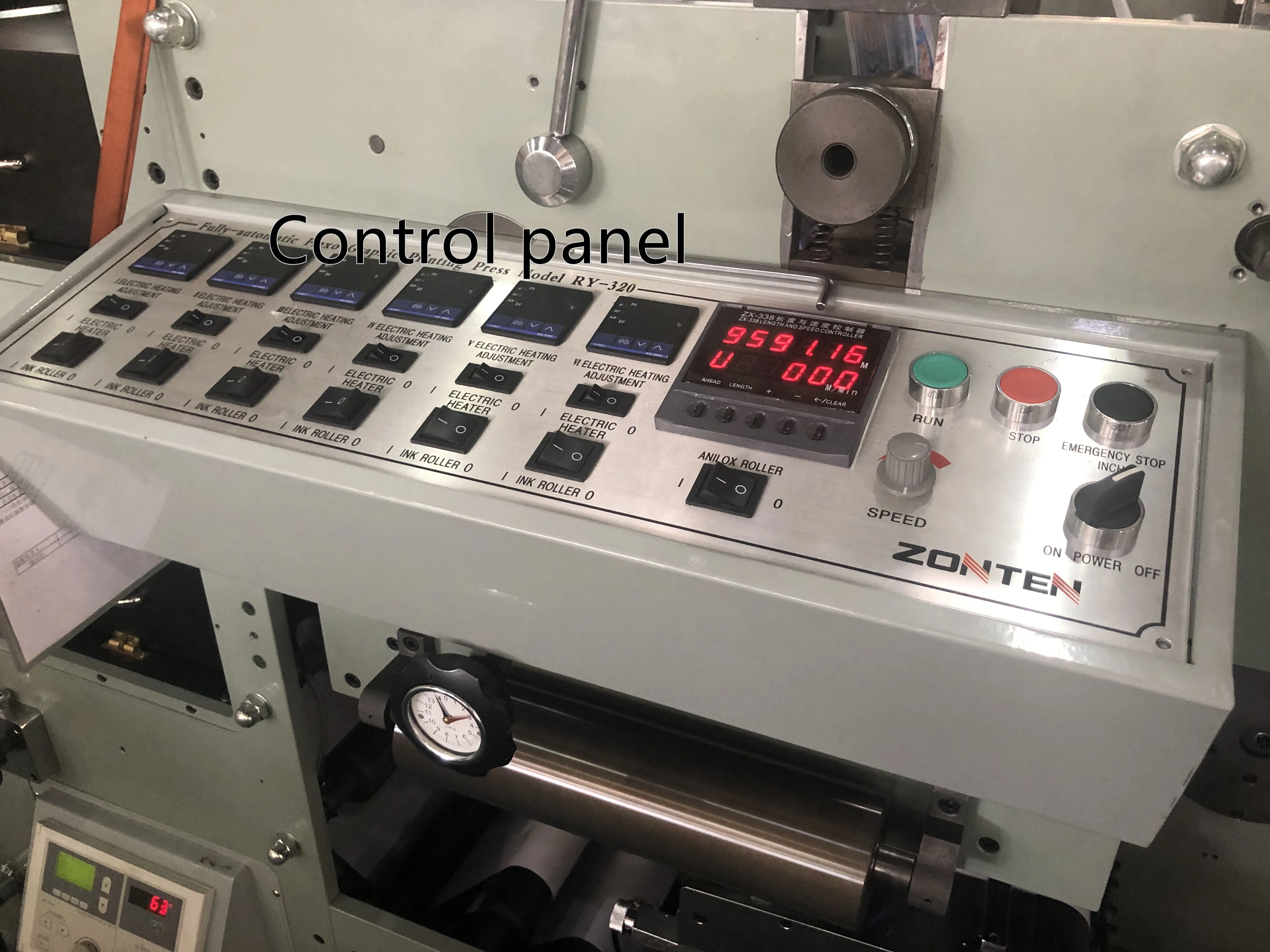 Бумажная наклейка этикетка флексо 4 цвета Гибкая печатная машина для продажи