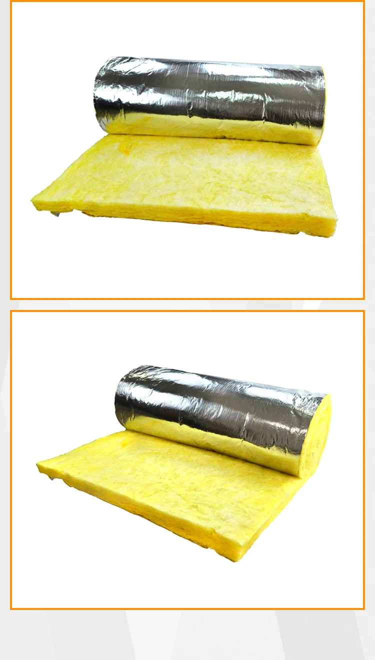Glass wool blanket for Insulation Building Material 50mm thickness R2.0 Thermal Insulation
