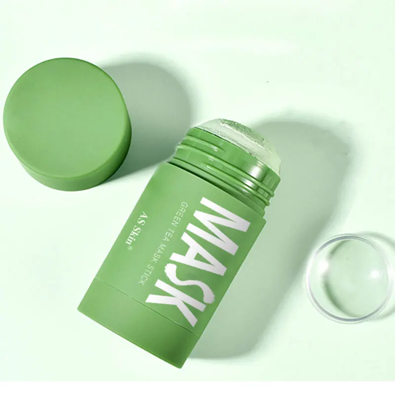 Собственная Марка, маска из баклажана, палочка для ухода за кожей лица, очищающая зеленая маска, палочка для глины для лица, твердая глина для лица, палочка для маски зеленого чая