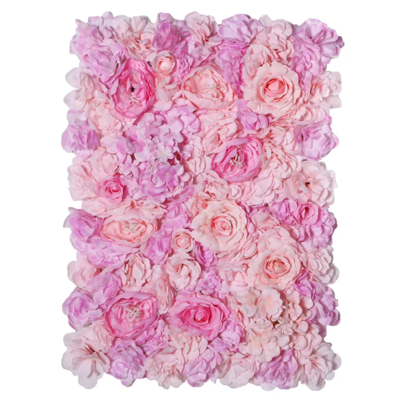 
Wholesale Wedding Event Decorative 40*60 CM Backdrop Artifical Panels Silk Flower Wall 