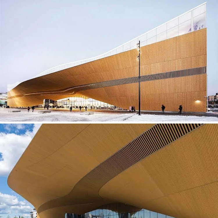 China Supplier Oem Design Cladding Exterior Metal Curtain Wall Aluminum Composite Veneer Panels