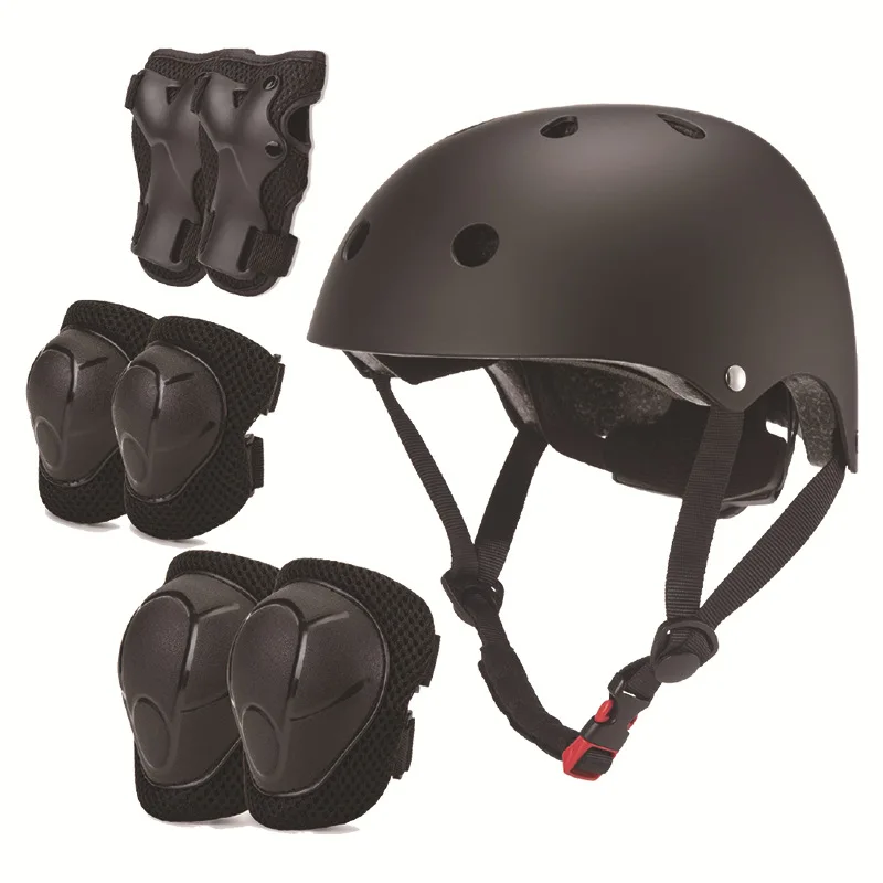 Factory price Fashionable Roller Skating Helmets 7 in 1 kids helmet and pads set