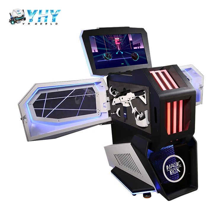 Two Players Small Space Easy to Move Folded 32' Touch Screen Shooting Game Vr Walker