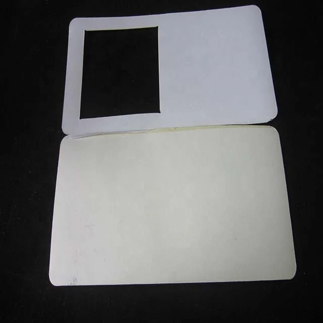 Custom heat seal double blister with  adhesive  paper  card