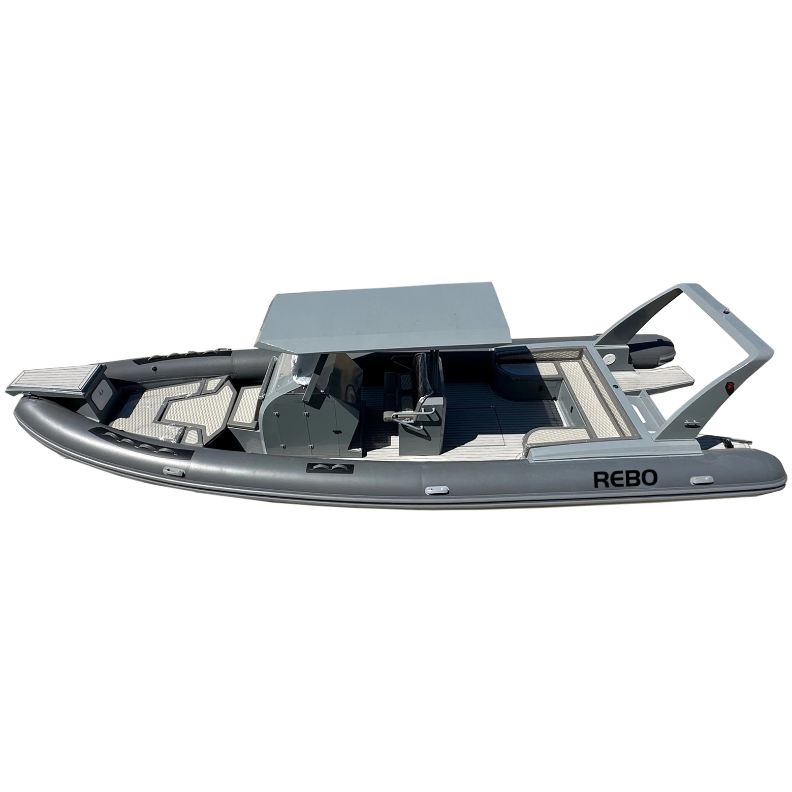 Patrol Luxury 31.5ft RIB 960 ORCA Hypalon Black Deep V Aluminum Hull Inflatable Rigid Boat
