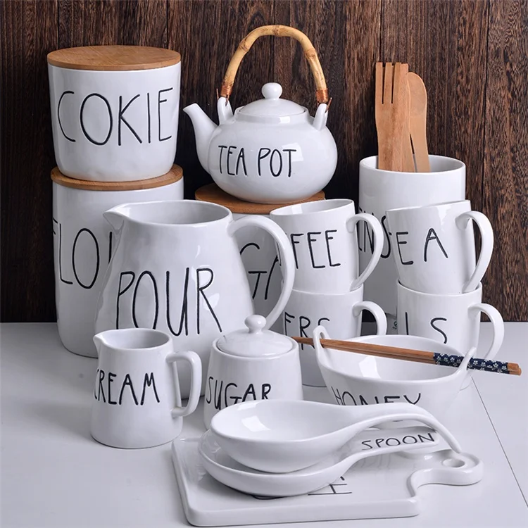 Wholesale Hand Painted Ceramic Chip Resistant Dinnerware Set White Porcelain Full Dinner Set Stoneware halloween gift set