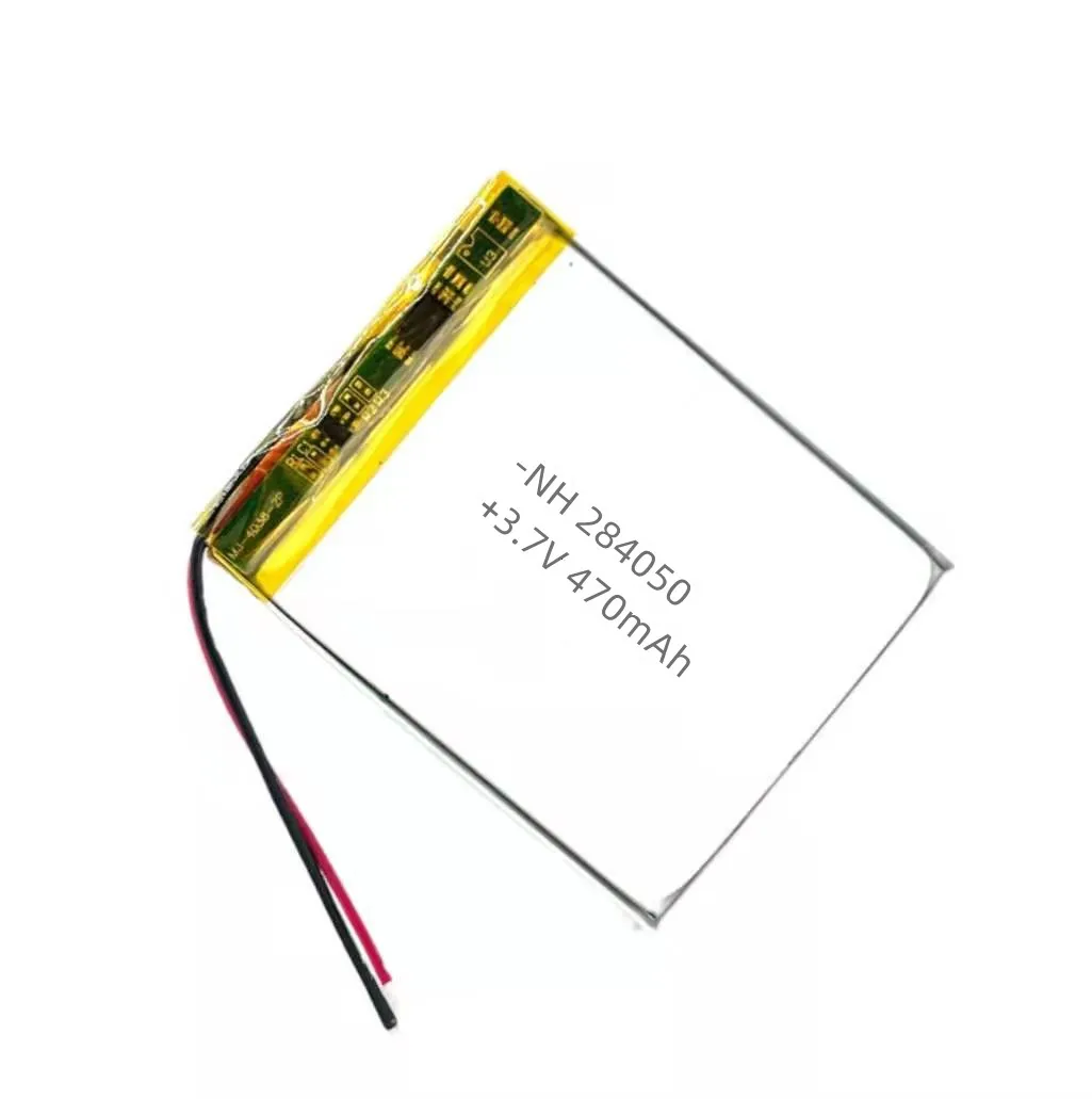 2.8mm thickness battery cell 470mAh 700mAh lithium ion 284050 rechargeable battery pack 3.7v