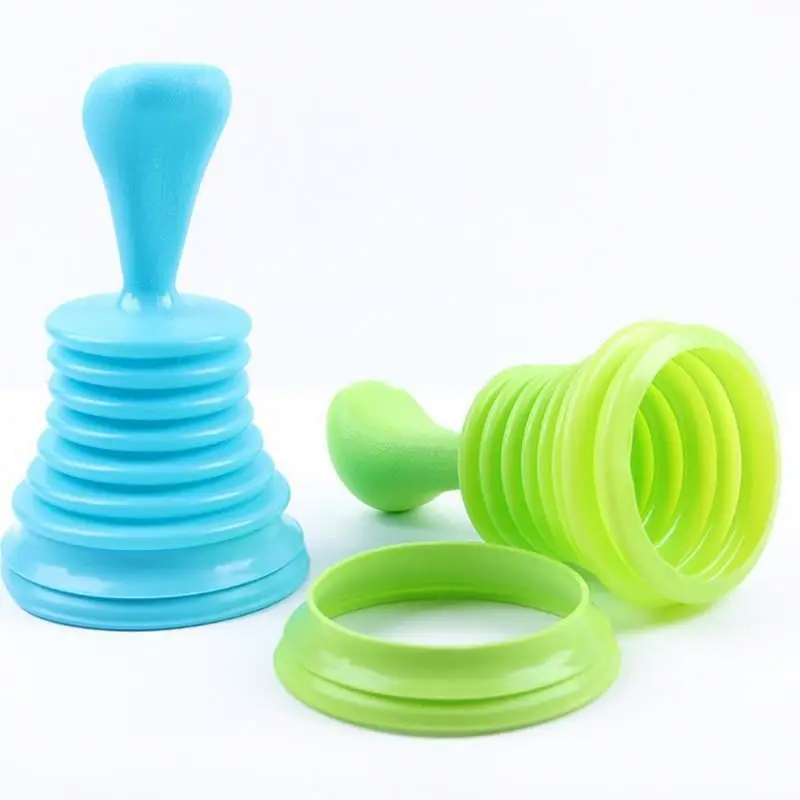Free Shipping 1Pcs Plastic Household Powerful Sink Drain Pipe Pipeline Dredge Suction Cup Shape Toilet Plunger