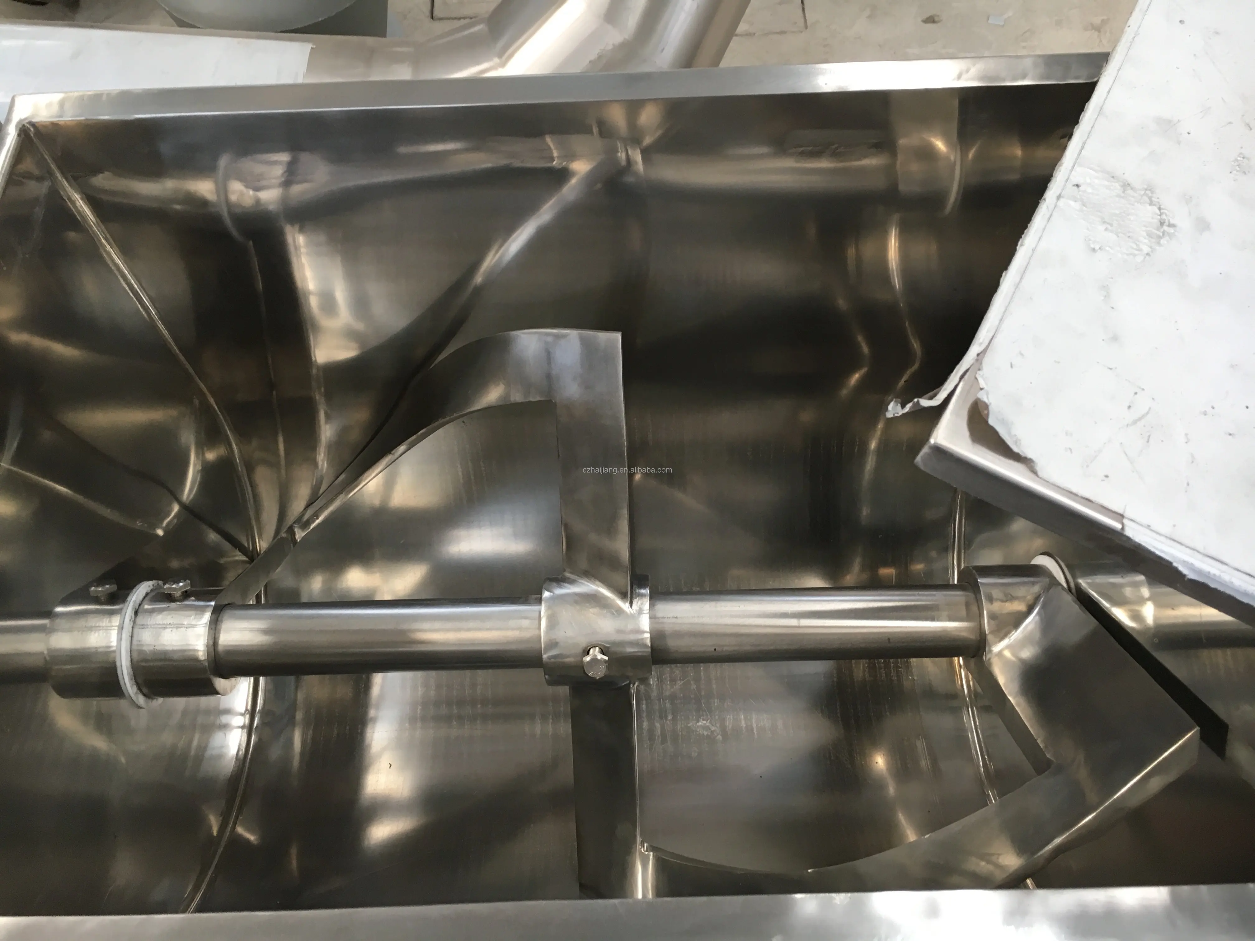 Easy Operation Industrial Trough Shape Slot Type Dry Wet Mixer for Powder Mixing Machine