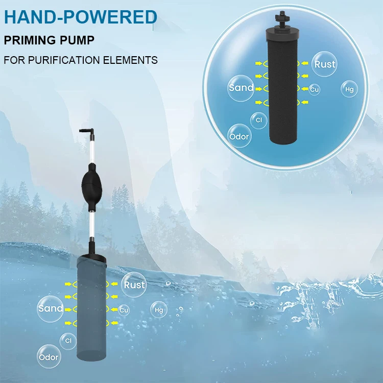 Outdoor Camping and Survival Water Filter Portable Water Treatment System Water Purification