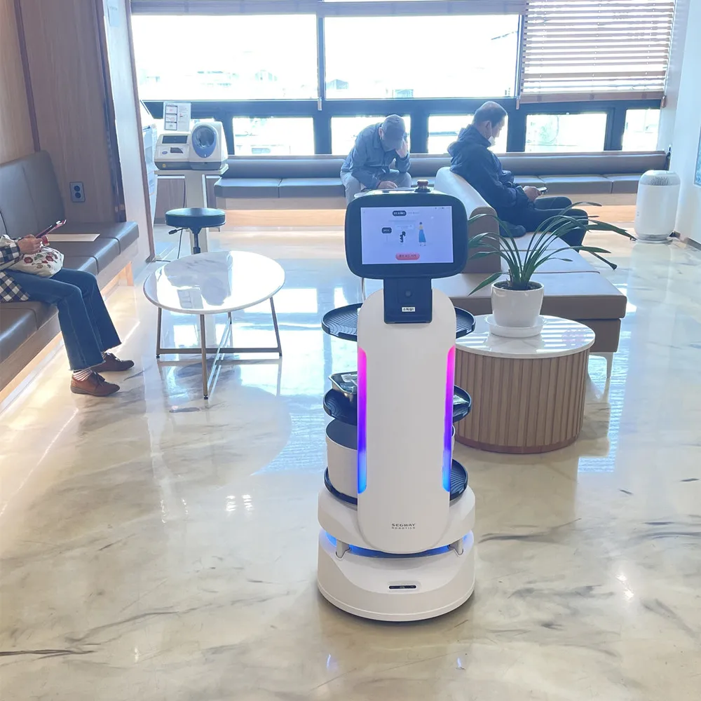 Segway ServeBot S1 Self Driving Autonomou smart Delivery Robot Artificial intelligence Finger Touch Robots Butler