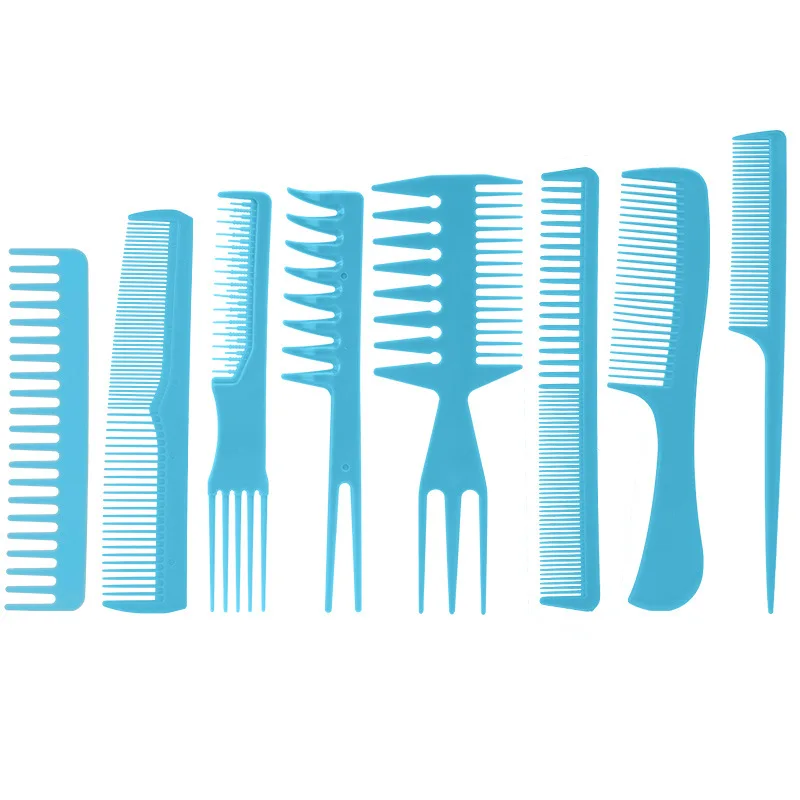 8 Pcs Hair Comb Anti-static Straight Hair Combs Brushes Salon Hairdressing Hair Combs Set