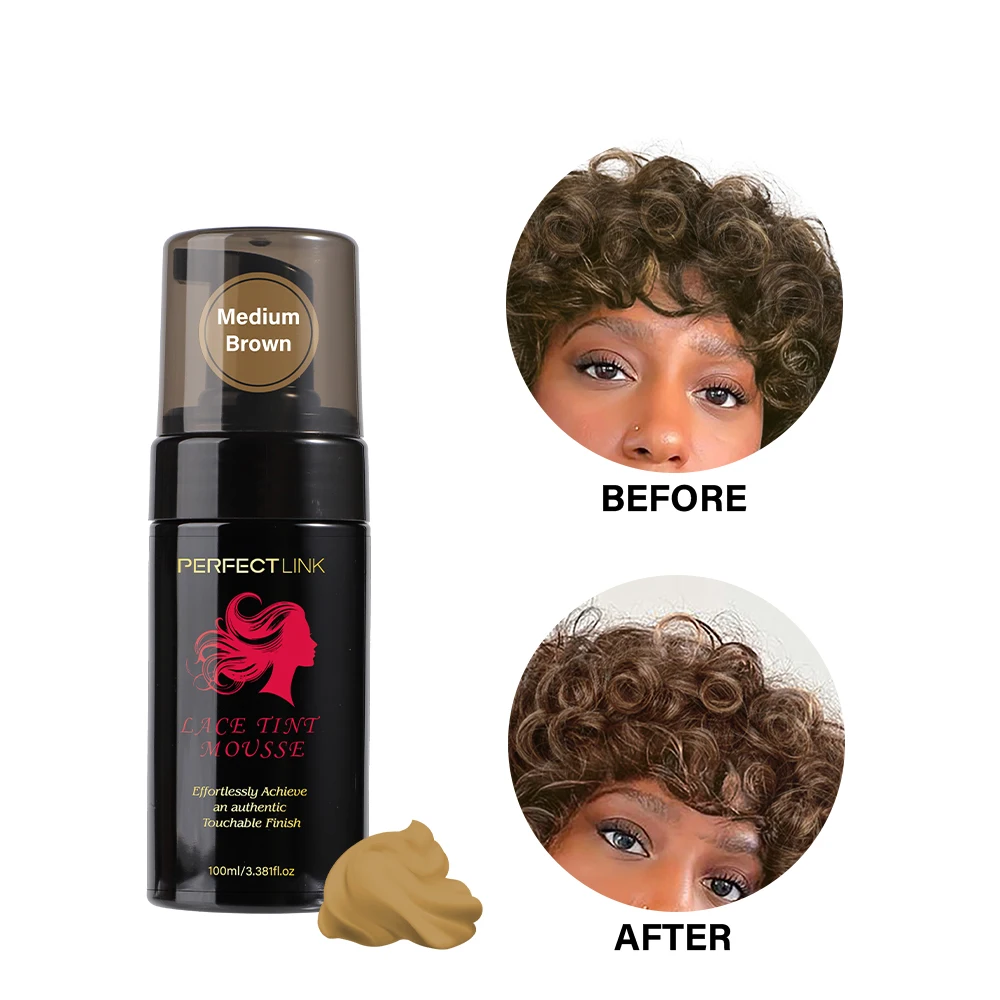 Best Quality OEM Mouse Lace Tint Foam Fast Drying Styling Lace Mousse Tint 100ML Lace Tint Foam