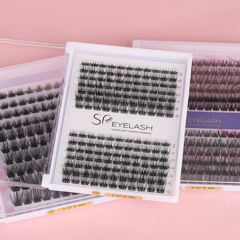 Wholesale Segments Cluster Eyelashes Extension Natural Individual Lashes DIY Segment Lashes Natural Individual 120 Cluster