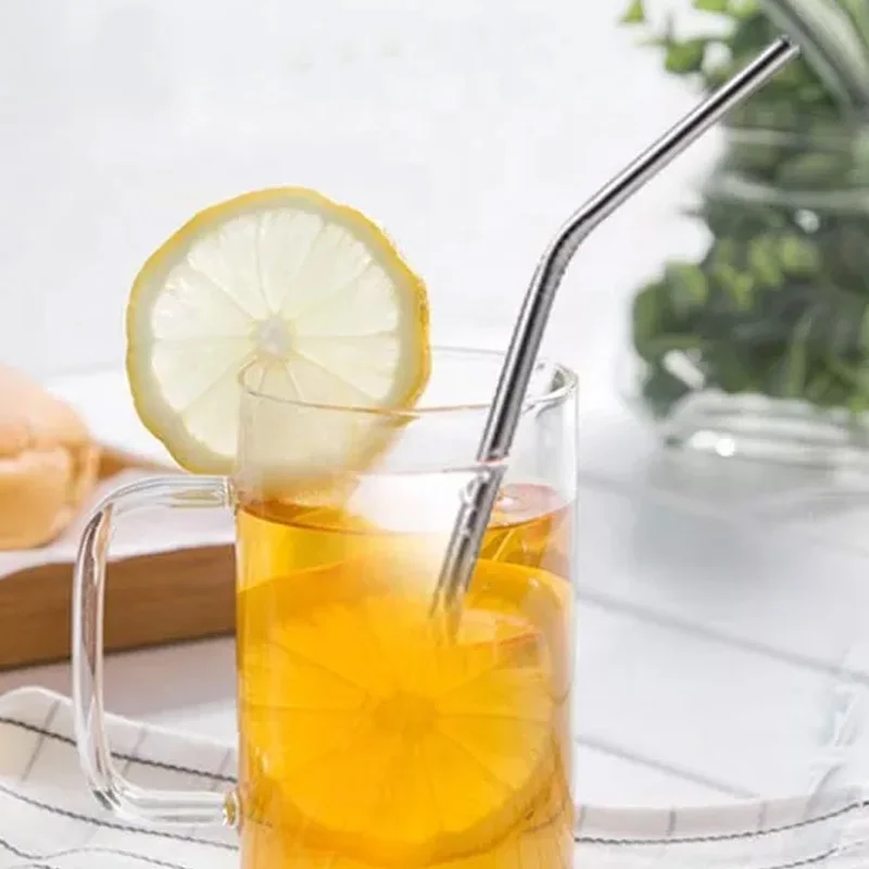 Food Grade Biodegradable Reusable Drinking Straw Metal Stainless Steel Straw