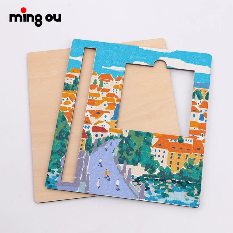 MDF sticky note pad blanks sublimation MDF memo note