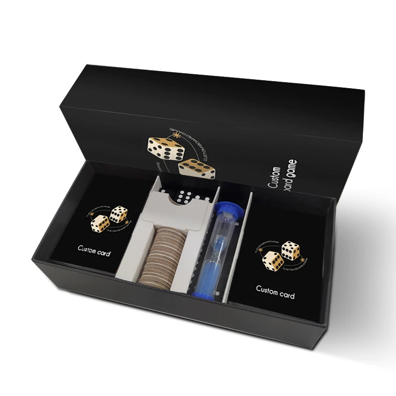 Cheapest Board Game Makers Custom Game Board Card Decks with Dice& timer