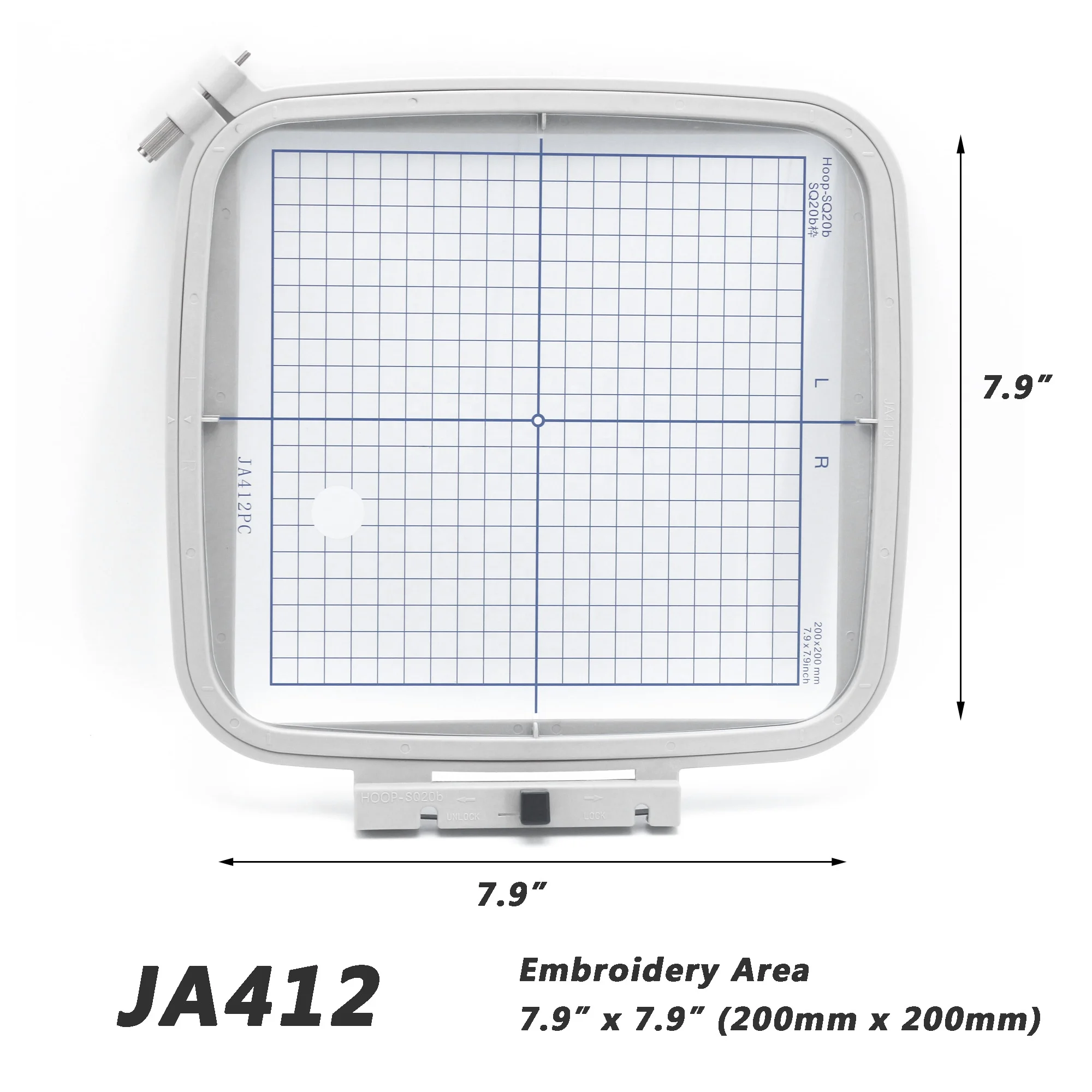 Кольцо для вышивки Janome SQ20B 7,9x7,9 дюйма для вышивальной машины Janome MC500E 400E