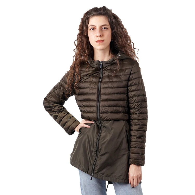 
Wholesale ladies premium down puffer quilted jackets OEM clothes women winter jacket 