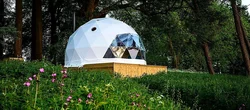 4m  5m 6m 7m 8m Geodesic Dome House Tent, Glamping Dome for resort hotel