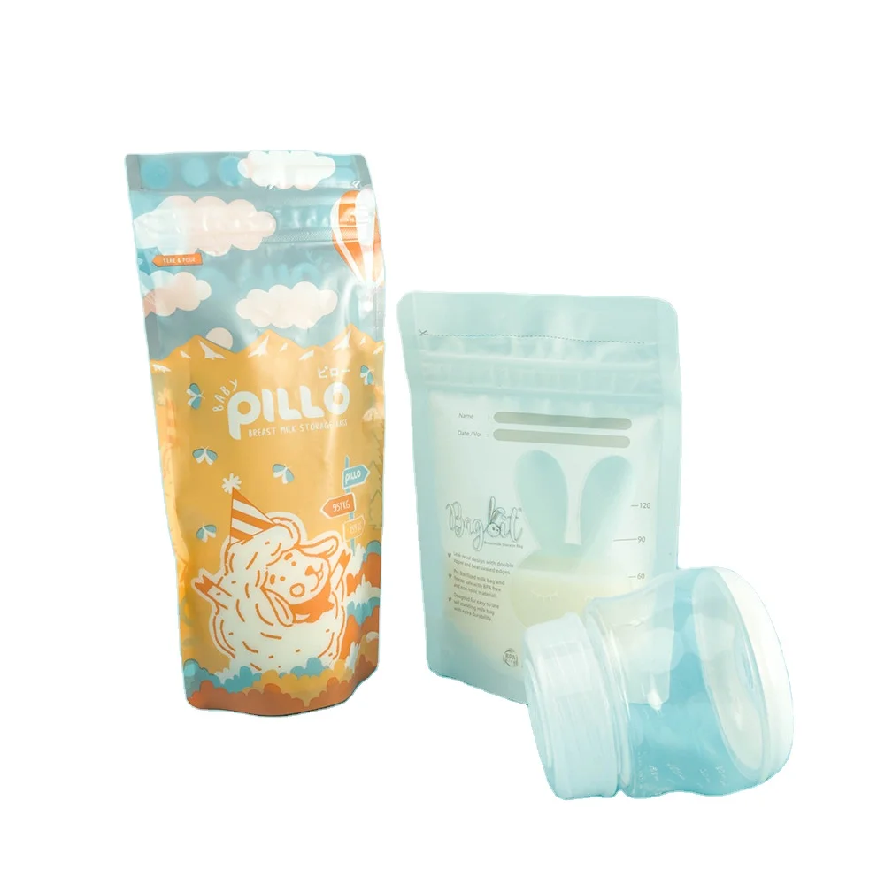Breast Milk Storage Fresh Bags 250ML Capacity Safe Material Milk Storage & Freezing Bag Container