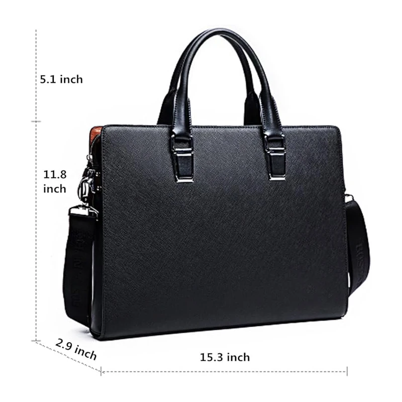 Brand New Designer Luxury Classic Manufacturer Business Leather Briefcase Shoulder Laptop Business Bag for Men & Women
