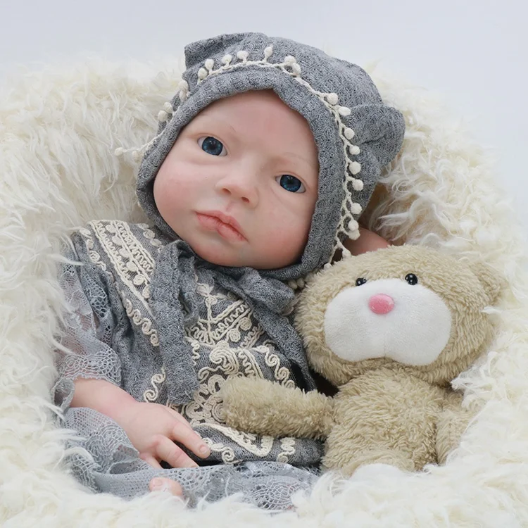 Cheap Real Silicone Alive Toy 18 Inch Lifelike Soft Vinyl Bebe Reborn Doll Boneca Baby Dolls For Kids