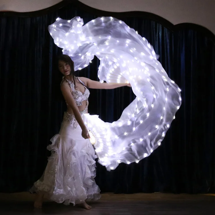 Company meeting performance LED string light up multi-function fan