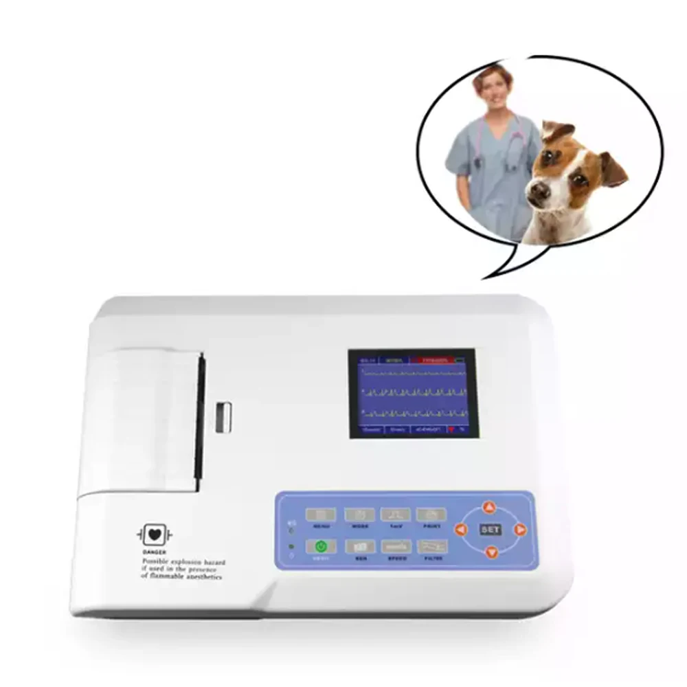 veterinary equipment 12-lead portable ecg machine for veterinary vet