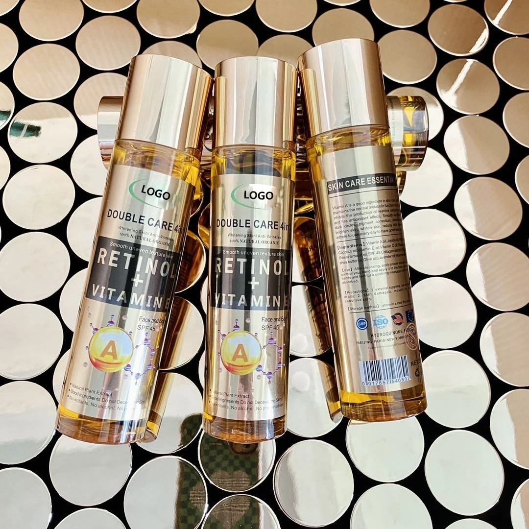 Private Label Retinol skin repair oil100% Pure Natural Skin Care Moisturizing Lemon Almond Organic Compound Essential Oil