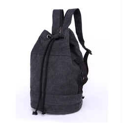 BEARKY factory oem custom logo heavy duty gym sport drawstring canvas backpack bag