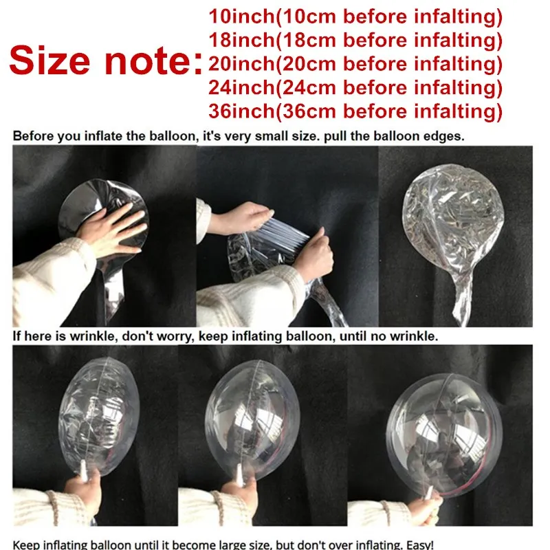 Hot Selling Bubble Balloons Advertising Balloons Luminous Balloon Transparent