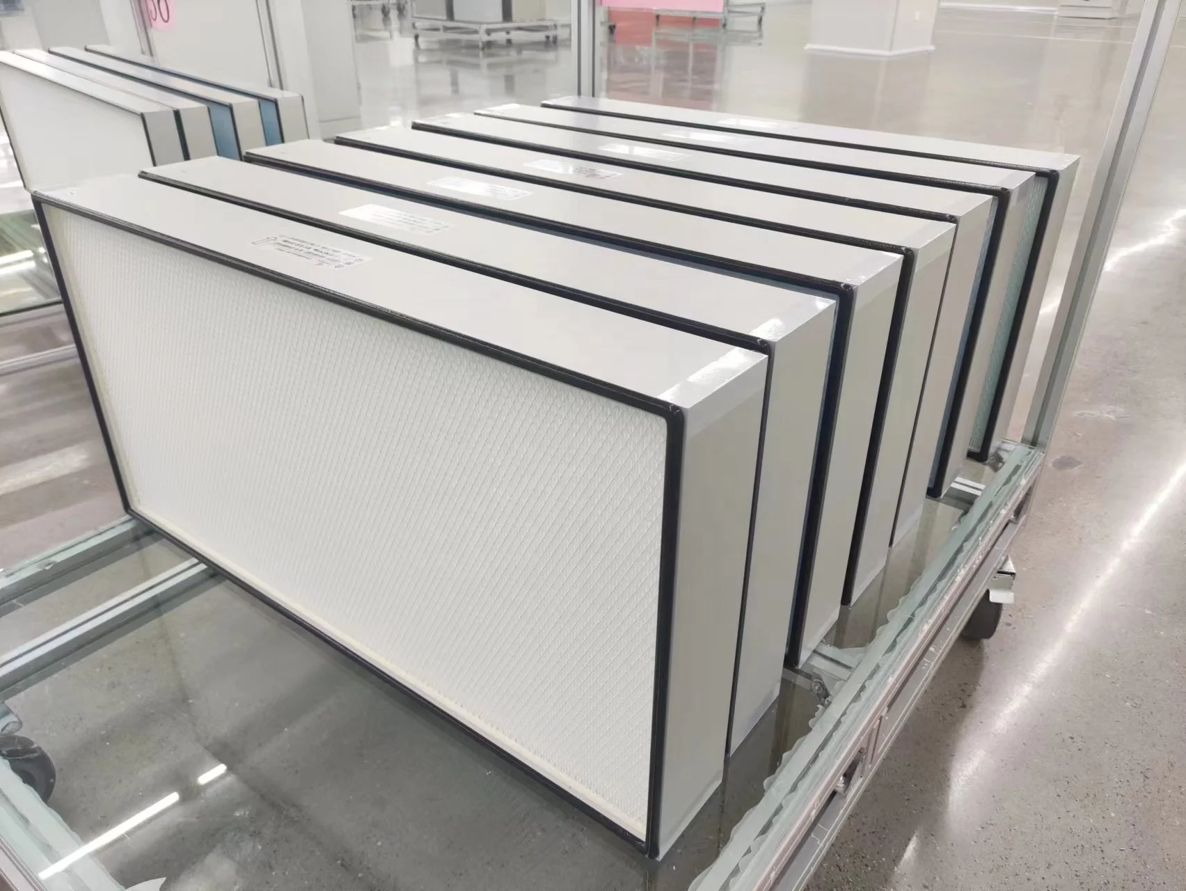 Free sample Custom multi functional Mini pleated FFU 2x4  H14 Hepa Filter For Clean room