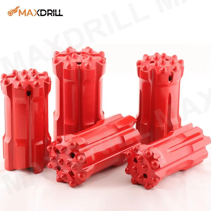 
Maxdrill top hammer drilling tools 64mm T38 button bit rock tools 