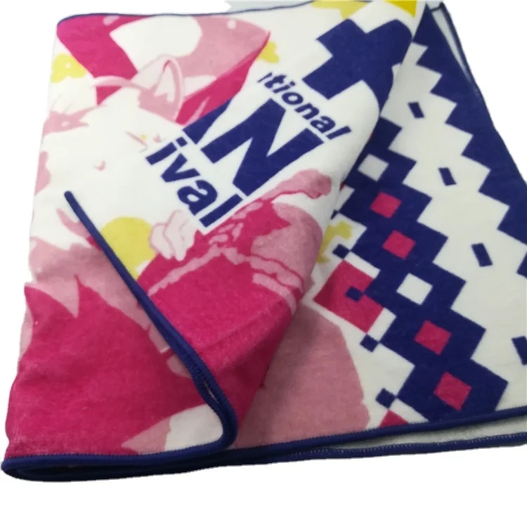
hot sale 100% cotton outdoor gym digital printing sports towel 