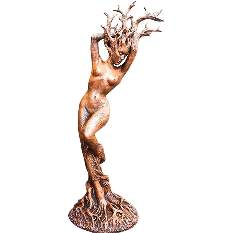 Forest Goddess Statue Resin Ornaments Garden Handicraft Ornaments Christmas Statue Tree God Ornaments Wholesale