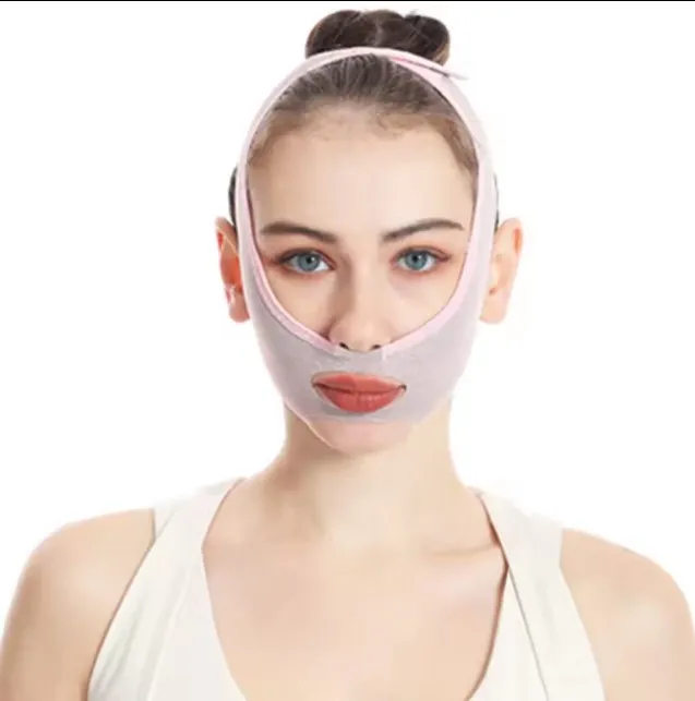 Private Label OEM Reduces Fine Lines Double Chin Reducer Face Lifting Bandage V lifting Face Mask