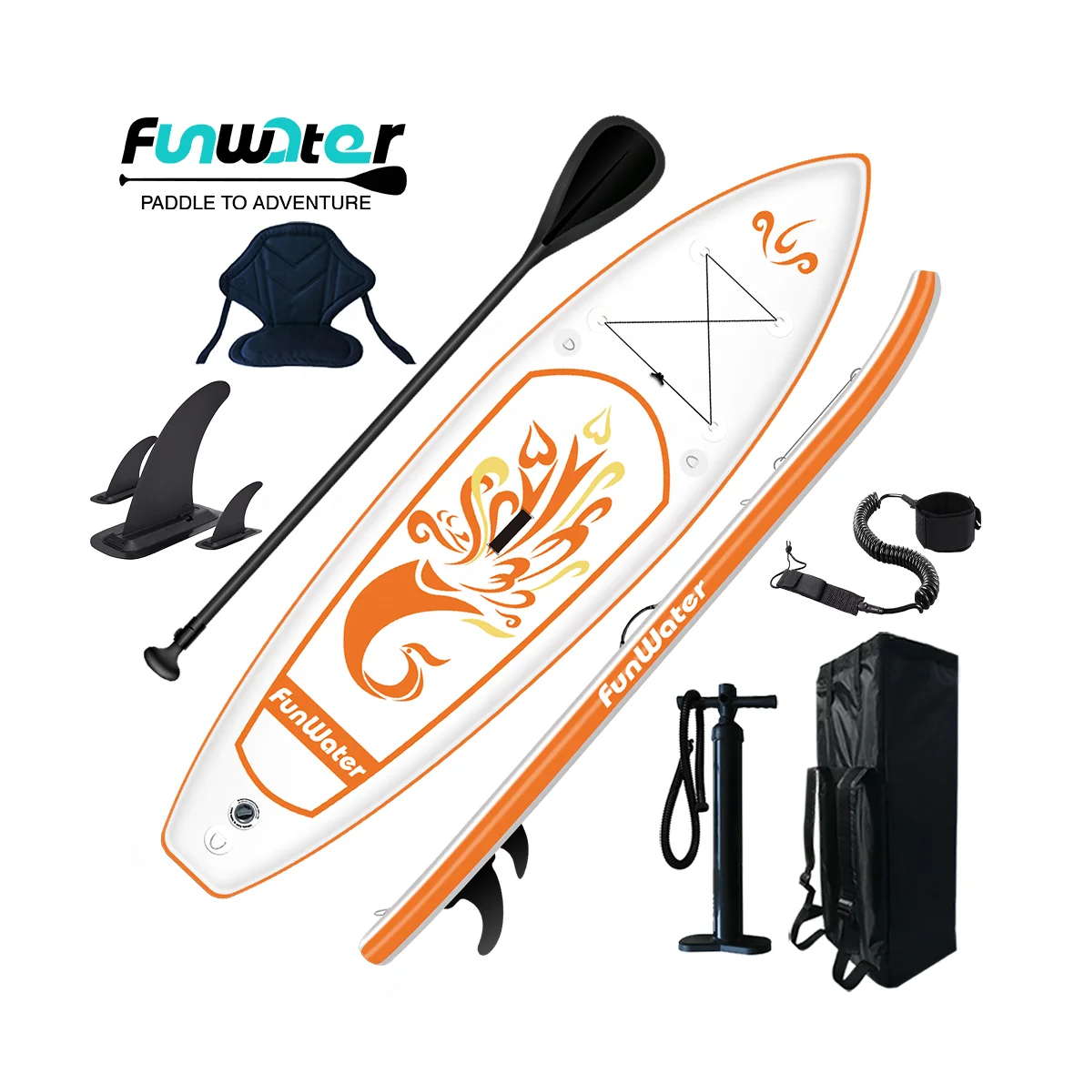 FUNWATER sup Drop shipping sup paddle board inflatable plastic sup paddle board prone paddle board for unisex